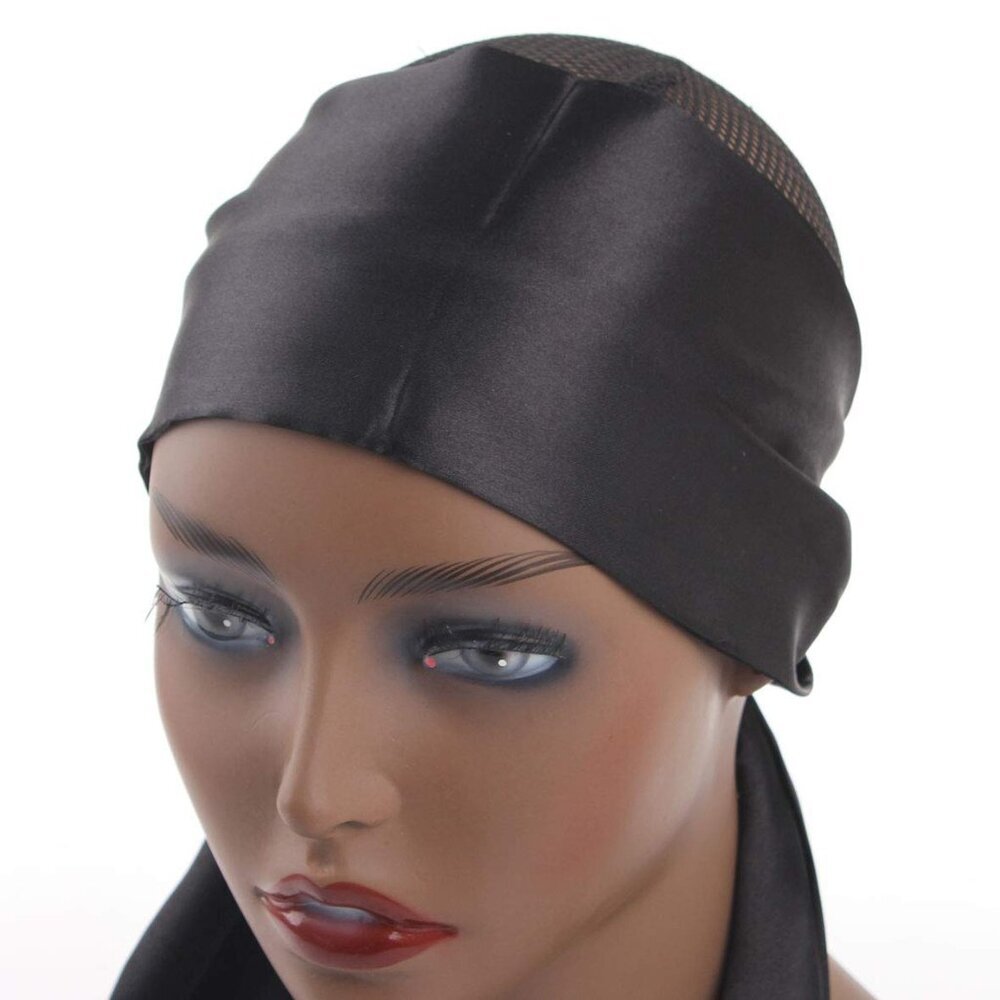 Satin Edge Scarves for Wigs Silk Headbands Soft Edge Scarf to Lay Edges for Blac - Picture 9 of 9